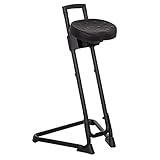 hjh OFFICE 830010 Silla de Trabajo Top Work 32 Espuma Duro Negro Bastidor...