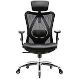 SIHOO Silla de Oficina ergonómica, Silla giratoria de Malla Transpirable, con...