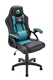 NACON PCCH-300 Silla Gaming en negro y verde con cojines lumbares y cervicales...