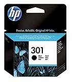 HP 301 CH561EE, Negro, Cartucho de Tinta Original, Compatible con impresoras de...