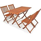 Deuba Conjunto de Muebles de Madera de Acacia con Certificado FSC® de jardín...